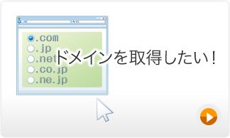 ドメインを取得したい！